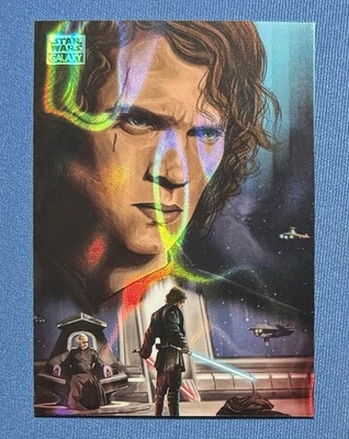 2024 Star Wars Galaxy Anakin Skywalker Kills Dooku Aqua Lava Refractor/175 PD-4 Foto 1 de 2