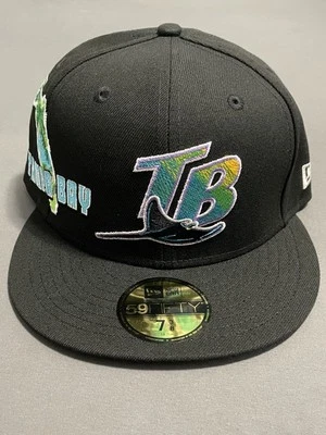NWT New Era MLB Tampa Bay Devil Rays 59FIFTY Stateview Cap Size 7 1/4-7 3/8 RARE - Image 1 of 4