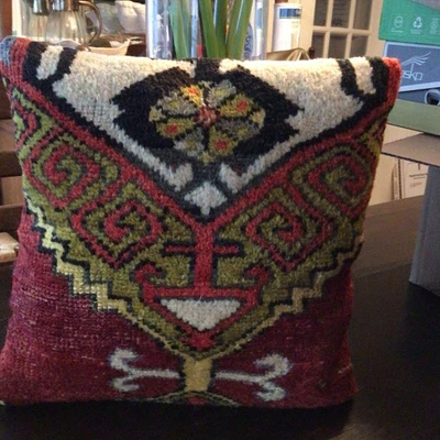 Kilim 100% Wool Pillow Case New - Image 1 of 2