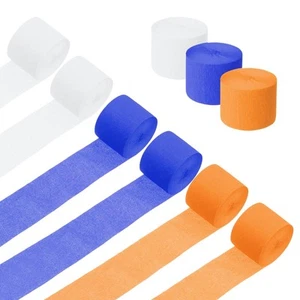 9 Roll 738 ft Crepe Paper Streamers Wedding Decoration Streamers Party Decora... - Picture 1 of 5