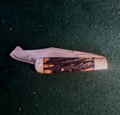 Minty Antique Marbles Stag Folding Safety Hunting Knife Vintage 1914-1935 - Image 1 of 4