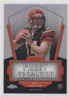 2011 Topps Chrome Finest Freshman Refractor /99 Andy Dalton #AD Rookie RC - Image 1 of 2