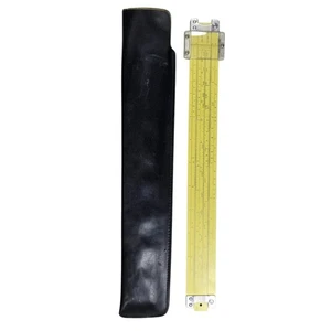 Vintage Pickett N902ES Slide Rule calcolatrice ingegneria alluminio con custodia in pelle USA - Foto 1 di 9