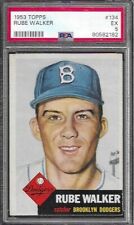 1953 Topps #134 Rube Walker - PSA EX 5 - Brooklyn Dodgers - VSCARDS