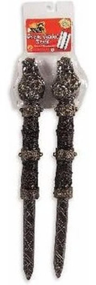 Double Bladed Staff Ninja Fancy Dress Up Halloween Toy Costume Accessory - Image 1 of 1