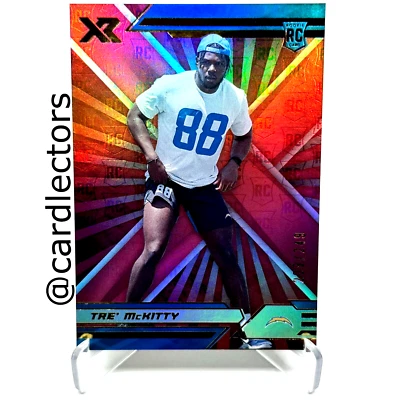 2021 Panini XR Football TRE' McKITTY #168 RC Red Parallel SP /249 CHARGERS - Image 1 of 3