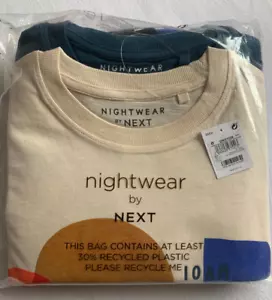 NEW Big Boys 2pk 100% Cotton Pyjama Set Nightwear age 15 years NEXT - Picture 1 of 7