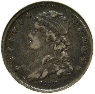 🌚💙🌚💙🦅🇺🇸🥰NGC VF35 B1  1838 CAPPED BUST QUARTER - Image 1 of 3