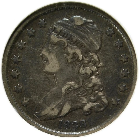 🌚💙🌚💙🦅🇺🇸🥰NGC VF35 B1  1838 CAPPED BUST QUARTER Cover