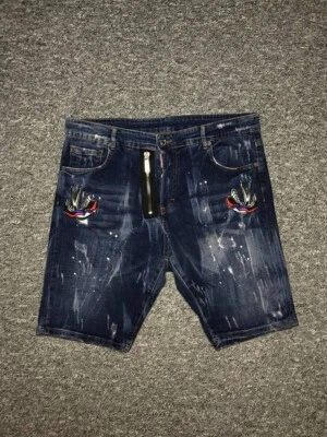 Pantalones cortos DSQUARED2 para hombre - Parche para golondrinas - Talla XL Foto 1 de 4