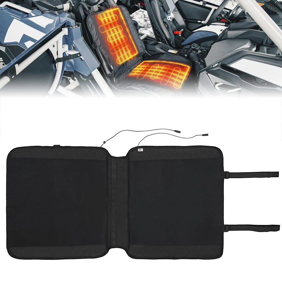 Подушка сиденья с подогревом для вездехода складная подушка для спинки кресла с 3 режимами регулируемая для X3 RZR - Изображение 1 из 4