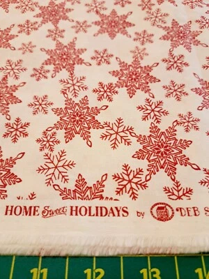 Home Sweet Holidays Snowflakes On Cream by Deb Strain Moda Fabrics - By 1/2 Yard - Image 1 of 4