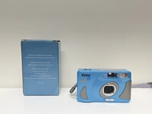 Vintage Vivitar Onki 89 Blue Built-in Flash Auto Exposure 35mm Film Camera (#37) - Picture 1 of 5