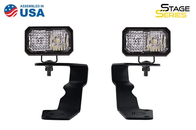 Stage Series 2in LED Ditch Light Kit for 2015-2021 Subaru WRX/STi, Sport White C - Image 1 of 4