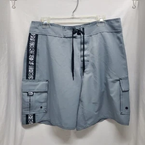 Quicksilver Board Shorts Gary w/side desig Men’s Size 32 w/side pockets - Picture 1 of 5