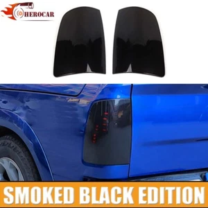 🌟 Para Dodge Ram 2009-18 Luz Trasera Negra Ahumada Lámpara Cubiertas Bisel Superposición Borde - Imagen 1 de 8