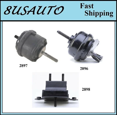 3 PIEZAS MONTAJE TRANSMISIÓN AJUSTE Buick Lesabre, Park Avenue/Pontiac Bonneville... 3,8 L Foto 1 de 4