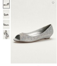 david's bridal silver shoes