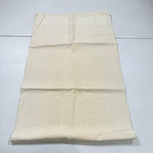 vintage bolster pillowcase solid white lace edge mcm retro - Picture 1 of 14