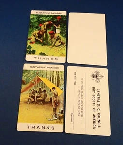 CUATRO tarjetas de agradecimiento PYME con impresión de artista Norman Rockwell: (2) 1973 y (2) 1974 - Imagen 1 de 10