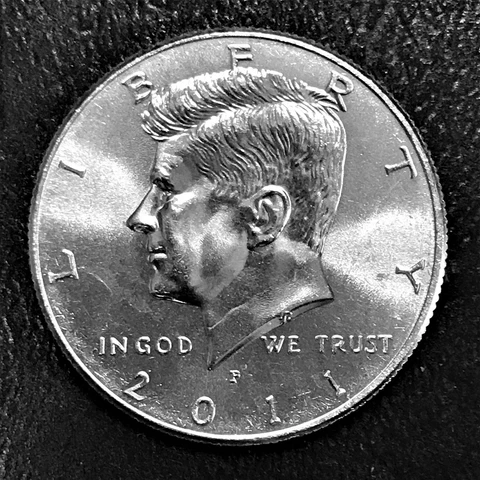 2011 P Kennedy Half Dollar Clad Brilliant Uncirc 1 Coin from Sealed Mint Bag BU Cover