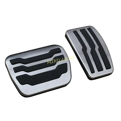 For 2009-2014 Ford F150 Accessories No Drill Steel Brake Gas Pedal Cover Cap - Image 1 of 4