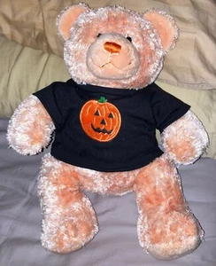 Camisa de felpa Build A Bear Creamsicle naranja blanca Halloween Jack O Lantern - Imagen 1 de 4