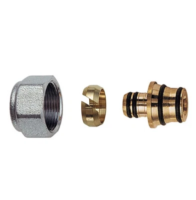 RACCORDO ADATTATORE PER TUBO MULTISTRATO 16-20 X2 FAR KIT TENUTA COMPLETO 1 PZ