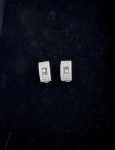 Boucles D'oreilles dans le goût de la collection Happy Diamonds en or gris 18k - Picture 1 of 4
