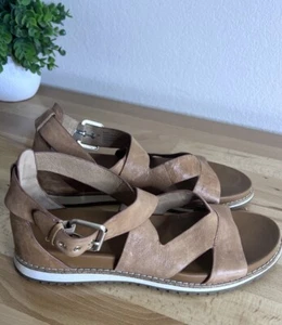 Sofft Womens Mirabelle II Ankle Strap Sandals Sz 9 Luggage Tan Euro 40/ US 9 - Picture 1 of 10