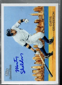 2010 Nacional Chicle Artista Prueba Firmas #110 Curtis Granderson Sheldon / 10 - Imagen 1 de 2