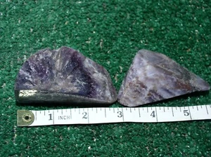 2 AMETYST LACE AGATE Chunks 241 Grams Rough - Picture 1 of 4