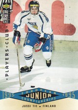 1995-96 Collector's Choice Hockey Player's Club #325 Jussi Tie Finland