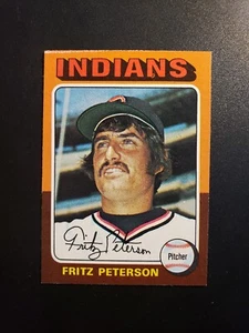 Fritz Peterson 1975 Topps Cleveland Indians #62 NM - Picture 1 of 2
