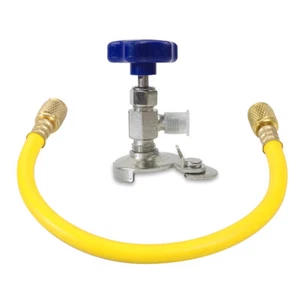 Válvula de grifo de lata de aire acondicionado dispensador universal R12 R22 kit de válvula de manguera de recarga de carga - Imagen 1 de 10