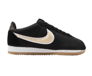 Nike Classic Cortez Teddy PRM Black Light Cream Womens Size 6 - Picture 1 of 13