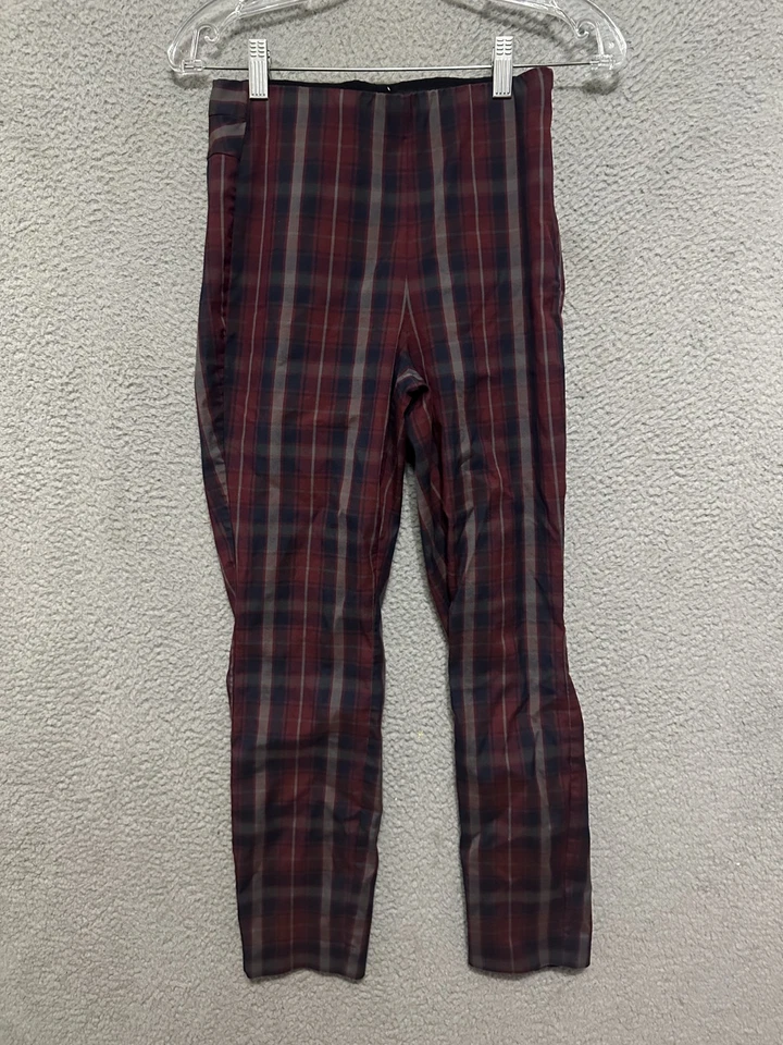 Rag & Bone Pants Womens 4 Red Plaid Preppy Academia 90s Stretchy - Image 1 of 4