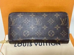 Auténtica Cartera Larga LOUIS VUITTON M42616 Monograma Cremallera Marrón LV Sin Caja - Imagen 1 de 18