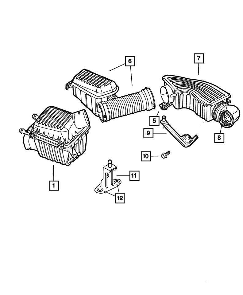 Подлинный воздухоочиститель Mopar 4591099AB - Изображение 1 из 1