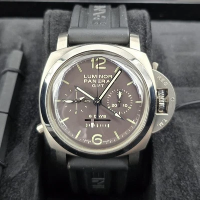 Panerai Luminor 1950 Cronógrafo 8 Días GMT 44mm Monopulsante pam00311 Foto 1 de 4