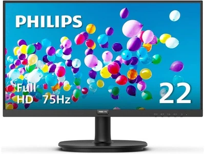 Philips V-line 221V8L 22" Class Full HD LED Monitor - 16:9 - Textured Black - - Image 1 of 4