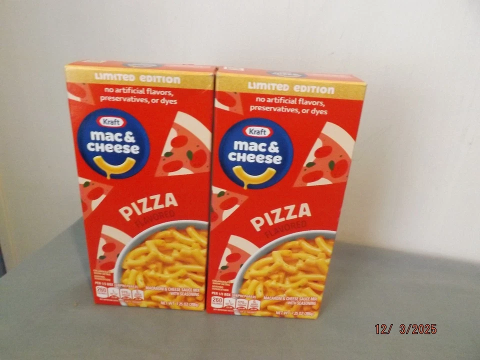 2 cajas de pizza Kraft Mac & Cheese edición limitada Foto 1 de 1
