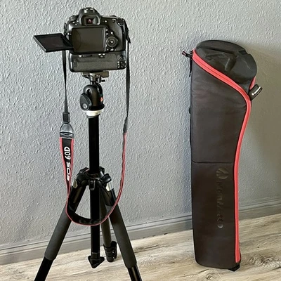 Manfrotto 055XB Kamera Stativ Kugelkopf 496RC2 Schnellwechselplatte Hardcase - Bild 1 von 4