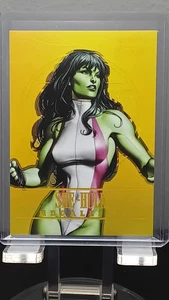 2022 Fleer Ultra Avengers Medallions Gold /200 She-Hulk #M-37 - Picture 1 of 2