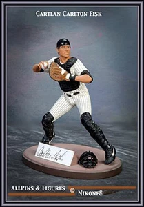 GARTLAN HOF CARLTON FISK AUTOGRAPHED FIGURINE LTD - Picture 1 of 1