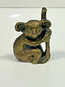 Messing Koalabär Figur 2" groß - Bild 1 von 2