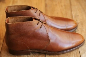 Crockett & Jones Brown Leather Chukka Boots Shoes Men's UK 9 US 10 EU 43 - Picture 1 of 11