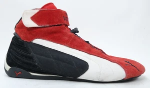 Vintage Puma RepliCat Racing Hi-Top Driving Schuhe Y2K Wildleder rot Herren Größe 10 - Bild 1 von 12
