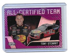 2018 Panini Certified Racing NASCAR All-Certified Team PURPLE Tony Stewart 8/25