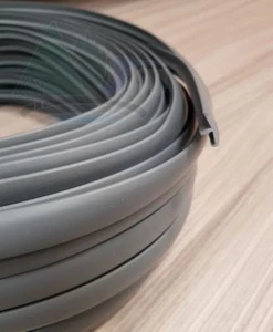 10M GRIS OSCURO GOLPE EN LOS BORDES T-TRIM LABIO ÚNICO 18MM PARA CAPA AUTOCARAVANA 15MM - Imagen 1 de 2